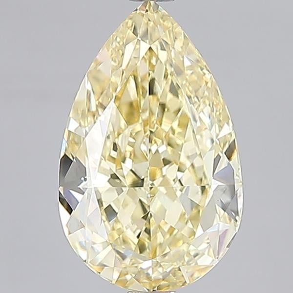 4.09 Ct. Fancy Intense Yellow Pear Lab Grown Diamond