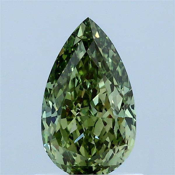 1.06 Ct. Fancy Vivid Green Pear Lab Grown Diamond