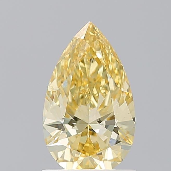 1.04 Ct. Fancy Intense Yellow Pear Lab Grown Diamond