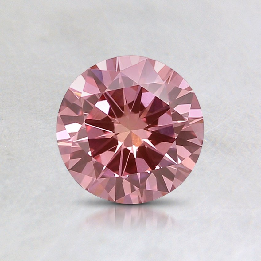 0.68 Ct. Lab Created Fancy Intense Pink Round Diamond