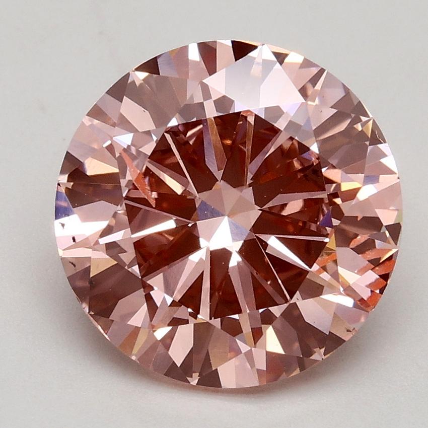 2.50 Ct. Fancy Intense Pink Round Lab Grown Diamond