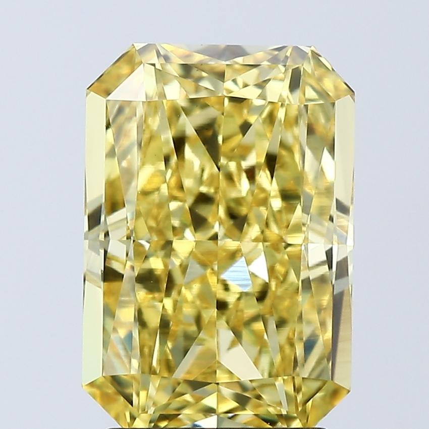 3.07 Ct. Fancy Vivid Yellow Radiant Lab Grown Diamond