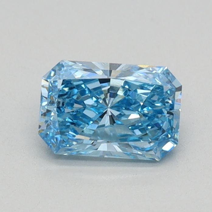 0.43 Ct. Fancy Vivid Blue Radiant Lab Grown Diamond