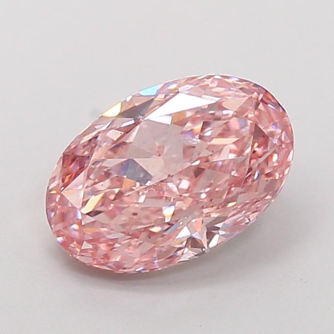 2.01 Ct. Fancy Intense Pink Oval Lab Grown Diamond