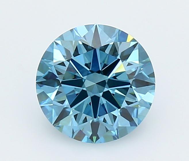 1.53 Ct. Fancy Vivid  Blue Round Lab Grown Diamond