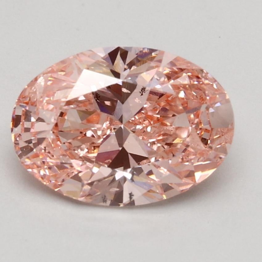 1.50 Ct. Fancy Intense Pink Oval Lab Grown Diamond