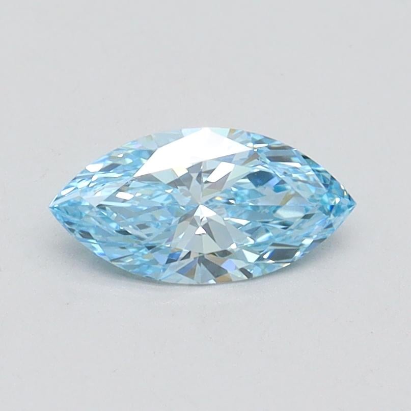 0.51 Ct. Fancy Vivid Blue Marquise Lab Grown Diamond