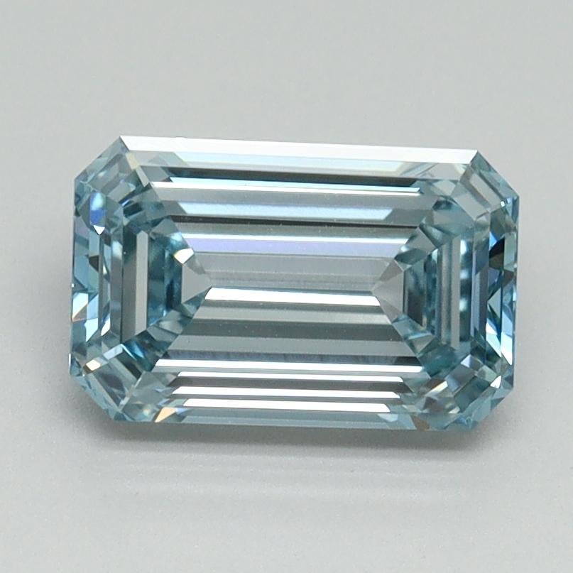 1.53 Ct. Fancy Intense Blue Emerald Lab Grown Diamond