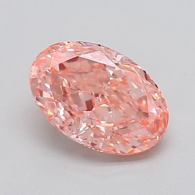1.62 Ct. Fancy Vivid  Pink Oval Lab Grown Diamond