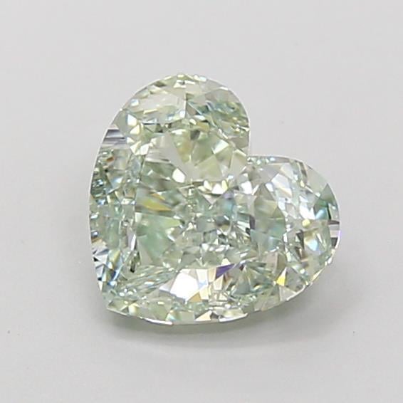 1.64 Ct. Fancy Vivid Green Heart Lab Grown Diamond