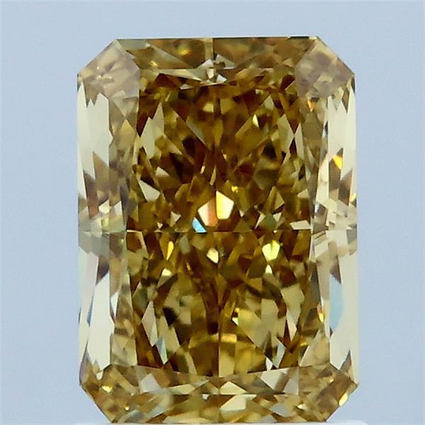 1.75 Ct. Fancy Intense Brownish Yellow Radiant Lab Grown Diamond