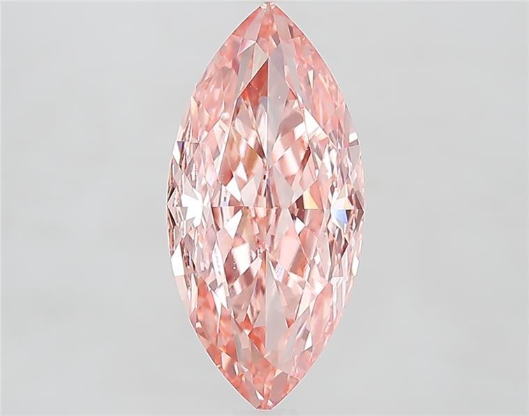2.82 Ct. Fancy Vivid  Pink Marquise Lab Grown Diamond