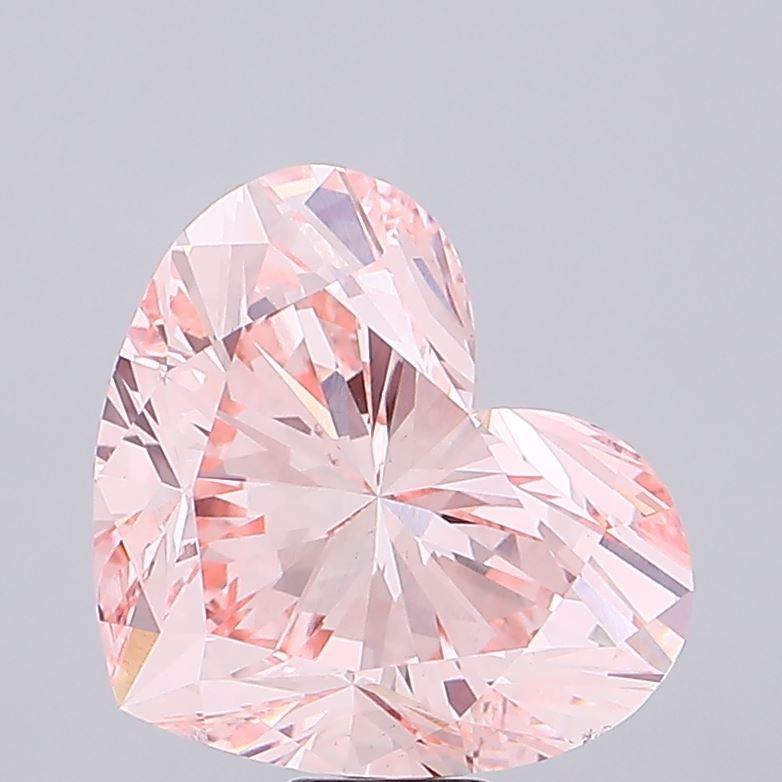 21.01 Ct. Fancy Vivid Pink Heart Lab Grown Diamond