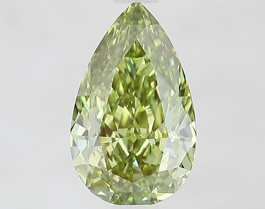 1.43 Ct. Fancy Vivid Green Pear Lab Grown Diamond