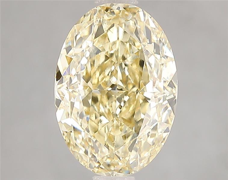 3.01 Ct. Fancy Intense Yellow Oval Lab Grown Diamond