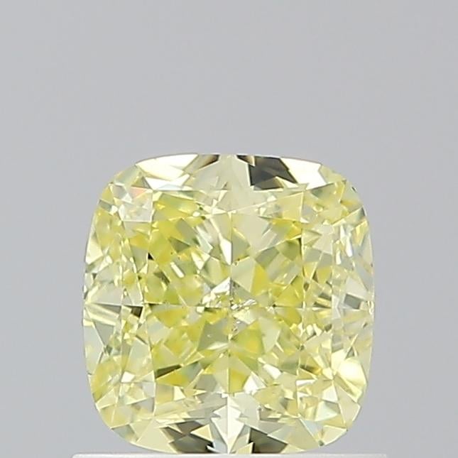 1.01 Ct. Fancy Intense  Yellow Cushion Diamond