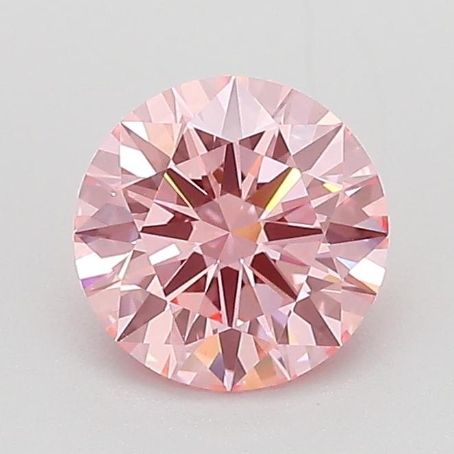 1.01 Ct. Fancy Intense Pink Round Lab Grown Diamond