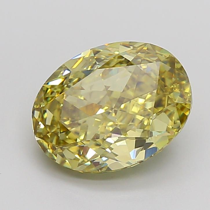 5.01 Ct. Fancy Intense Yellow Oval Lab Grown Diamond
