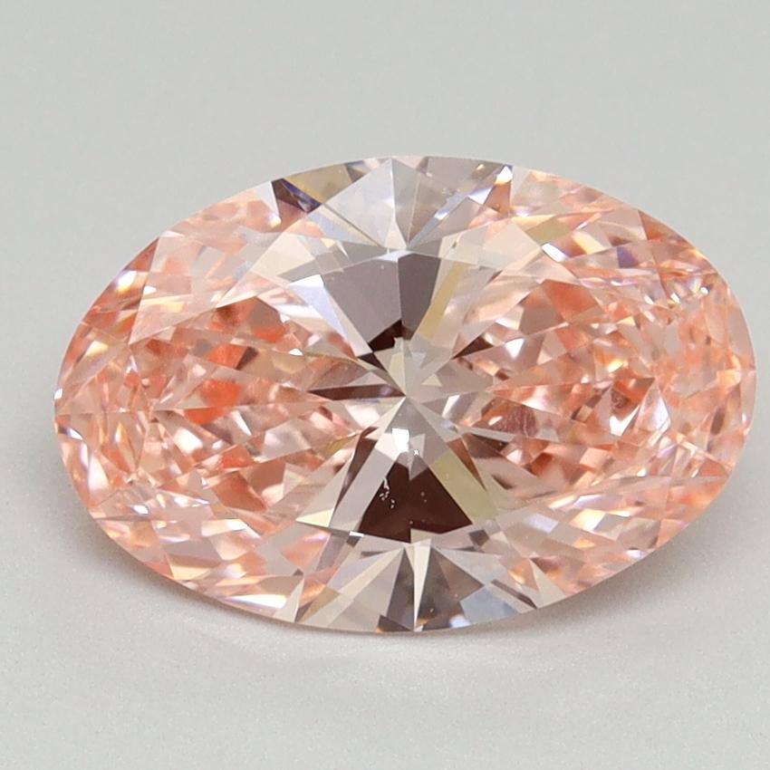 2.00 Ct. Fancy Vivid Pink Oval Lab Grown Diamond