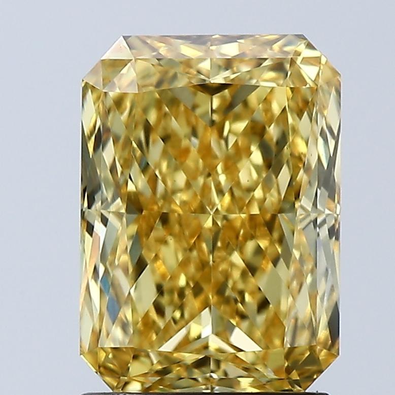2.06 Ct. Fancy Vivid Yellow Radiant Lab Grown Diamond