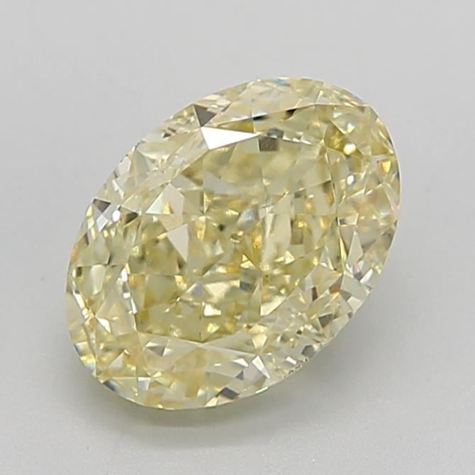 2.76 Ct. Fancy Intense Yellow Oval Lab Grown Diamond
