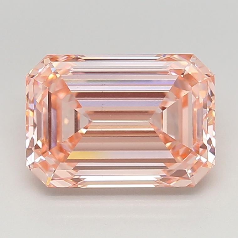 4.52 Ct. Fancy Intense  Pink Emerald Lab Grown Diamond