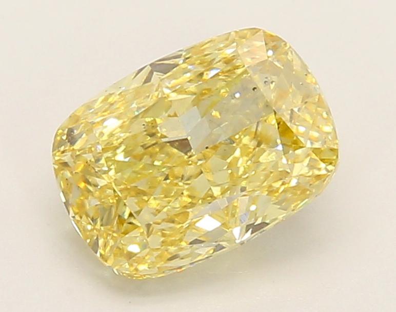 1.98 Ct. Fancy Intense Yellow Cushion Lab Grown Diamond