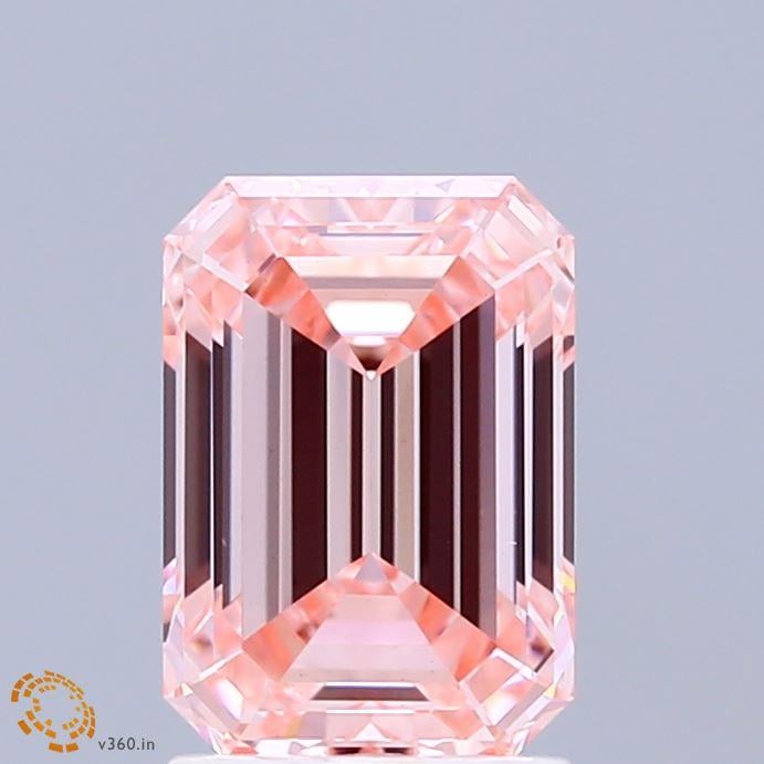 2.06 Ct. Fancy Vivid Pink Emerald Lab Grown Diamond