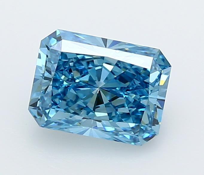 2.01 Ct. Fancy Vivid  Blue Radiant Lab Grown Diamond