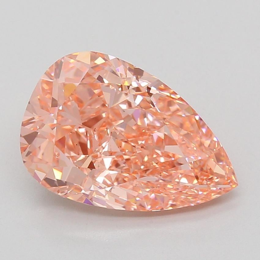 5.10 Ct. Fancy Vivid Pink Pear Lab Grown Diamond