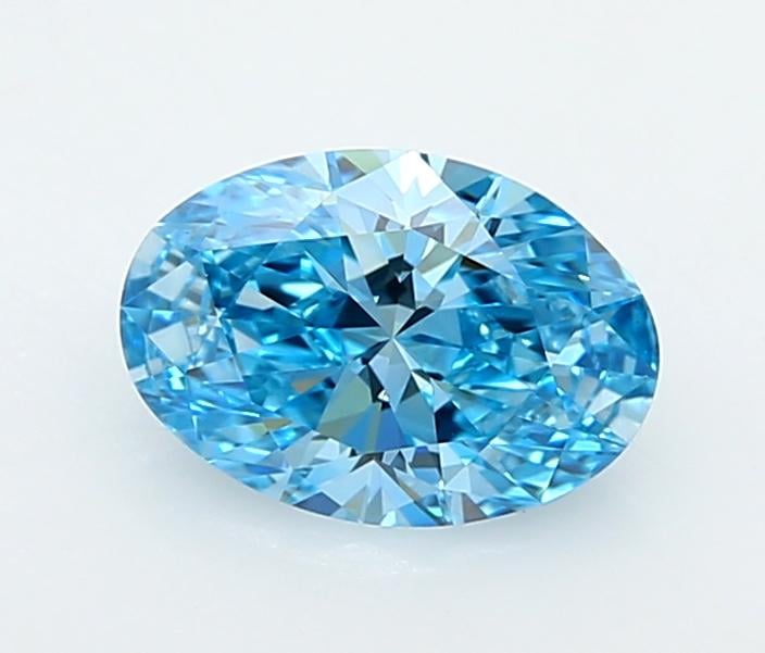 1.20 Ct. Fancy Vivid  Blue Oval Lab Grown Diamond