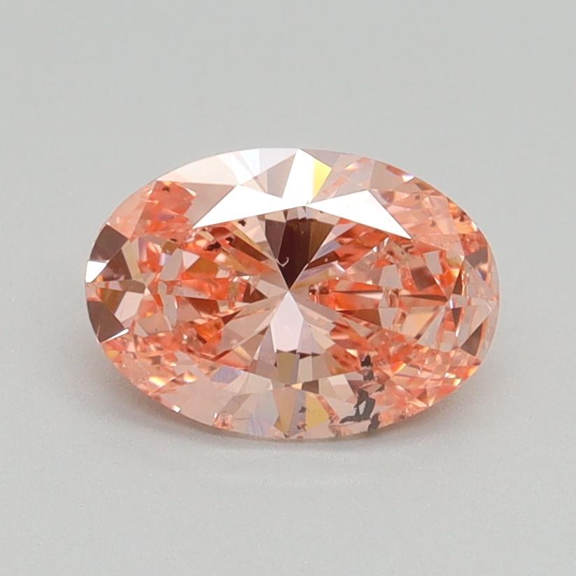 1.00 Ct. Fancy Vivid Pink Oval Lab Grown Diamond