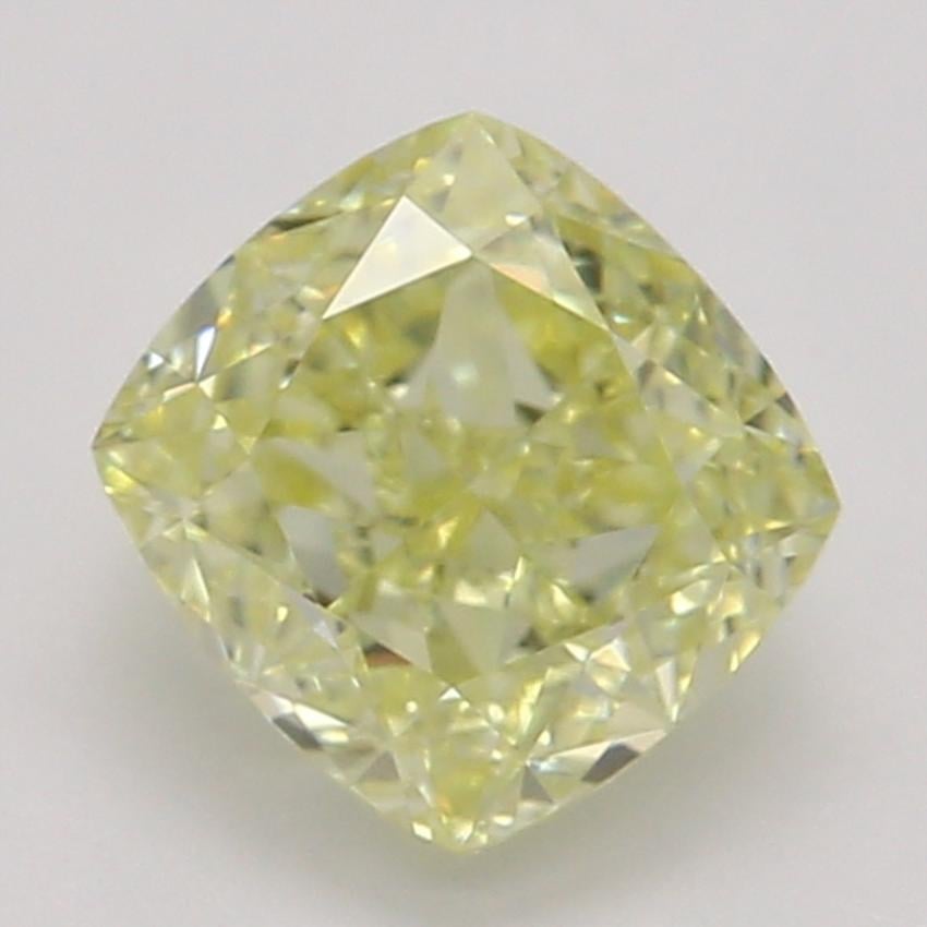 0.63 Ct. Fancy Yellow Cushion Diamond