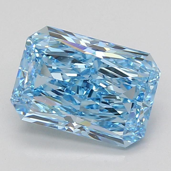 3.02 Ct. Fancy Vivid Blue Radiant Lab Grown Diamond
