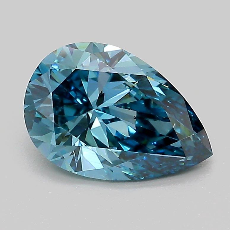 1.42 Ct. Fancy Vivid  Blue Pear Lab Grown Diamond