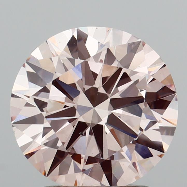 2.00 Ct. Fancy Light Brownish Pink Round Lab Grown Diamond