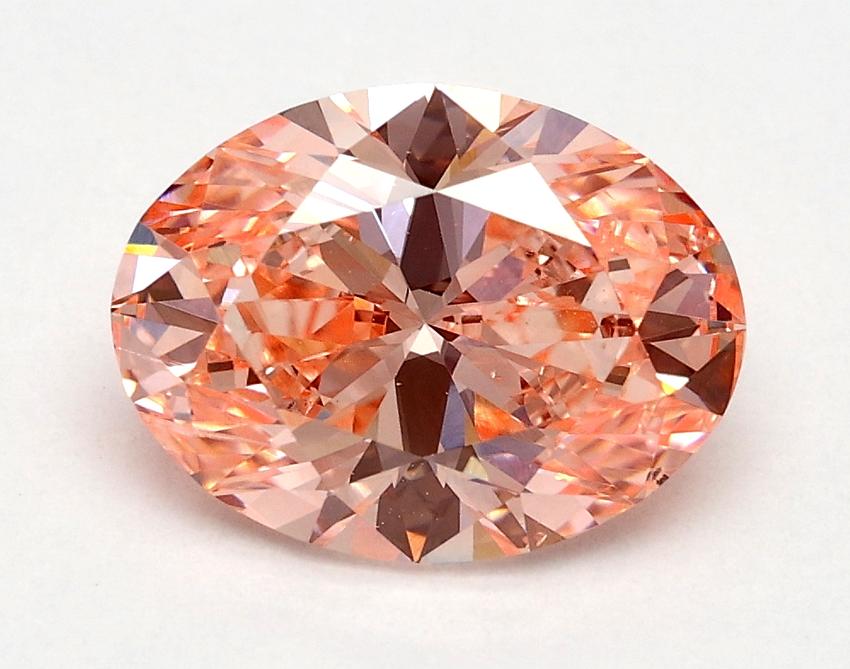 1.70 Ct. Fancy Vivid Pink Oval Lab Grown Diamond
