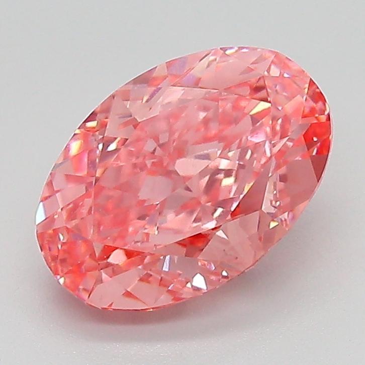 2.07 Ct. Fancy Vivid  Pink Oval Lab Grown Diamond