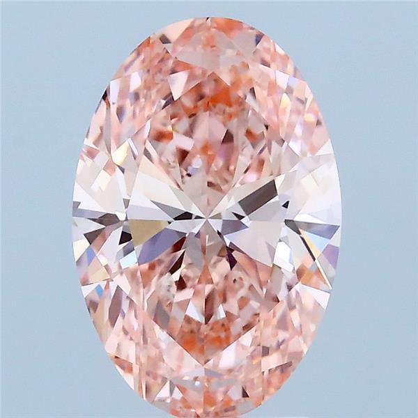 2.06 Ct. Fancy Vivid Pink Oval Lab Grown Diamond