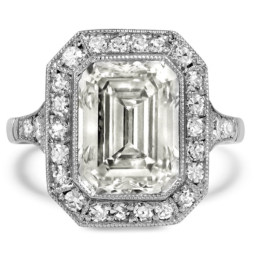 Art Deco Reproduction Diamond Vintage Ring