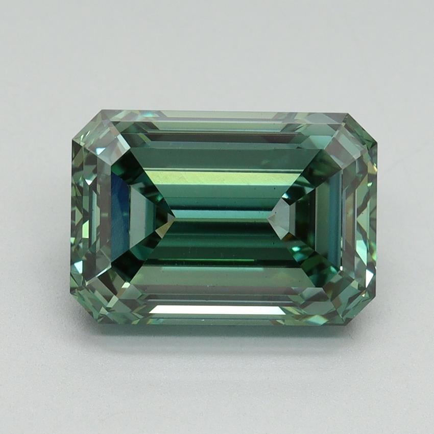 4.08 Ct. Fancy Vivid Green Emerald Lab Grown Diamond