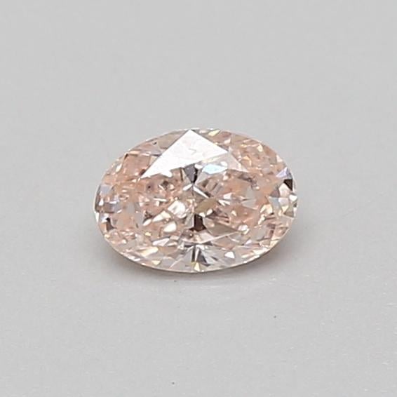 0.31 Ct. Fancy Intense Pink Oval Lab Grown Diamond