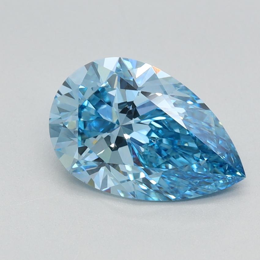 1.43 Ct. Fancy Vivid Blue Pear Lab Grown Diamond