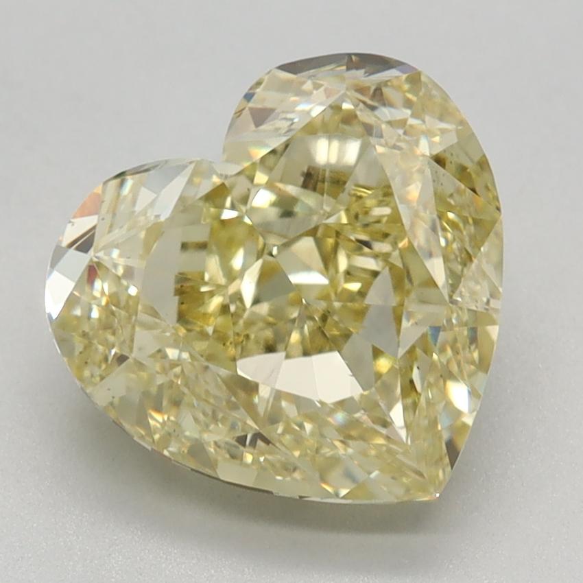 3.02 Ct. Fancy Intense Yellow Heart Lab Grown Diamond