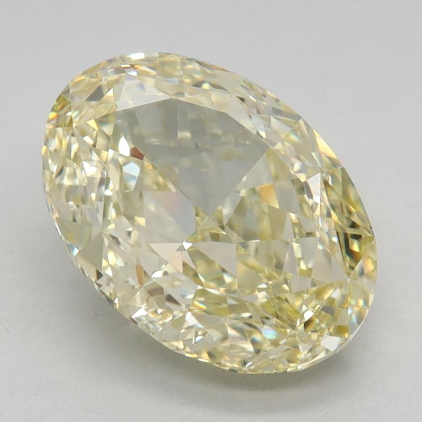 2.70 Ct. Fancy Light Yellow Oval Lab Grown Diamond
