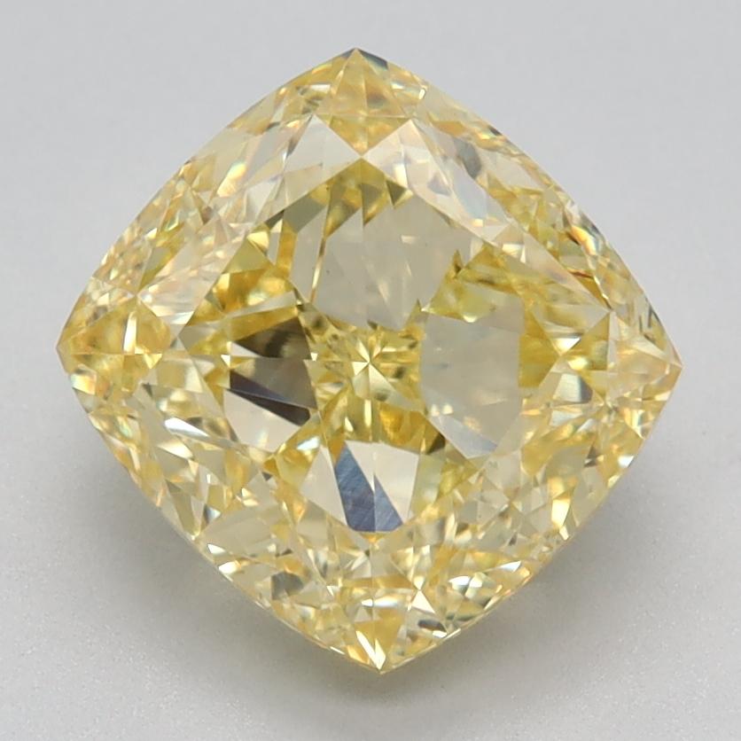 2.55 Ct. Fancy Intense Yellow Cushion Lab Grown Diamond