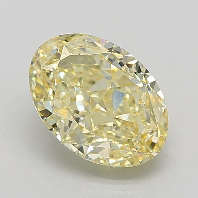 2.73 Ct. Fancy Intense Yellow Oval Lab Grown Diamond