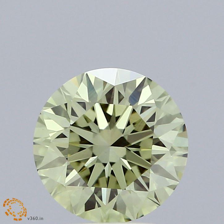 1.74 Ct. Fancy Green Round Lab Grown Diamond