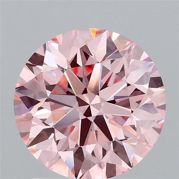 1.92 Ct. Fancy Vivid Pink Round Lab Grown Diamond