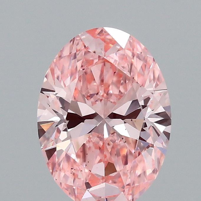 1.23 Ct. Fancy Vivid Pink Oval Lab Grown Diamond